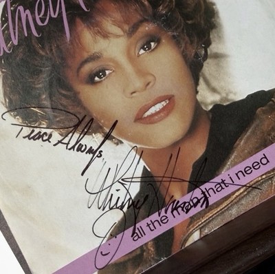 1987 Whitney Houston Signed 
