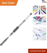 Comfortable Grip Metallic Silver Gel Pen - Ideal for Smooth Writing & Drawing