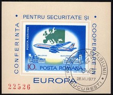 ROMANIA Bl. 144 O, 1977, Bl. CSCE, splendor, Mi. 30.-