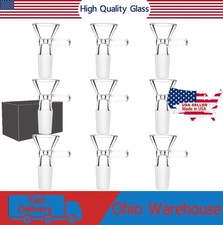  10 PACK 14MM Male Glass Bowl Replacement Head for Water Tobacco Pipe Bong.