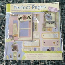Scrapbook Kit Inspirational Perfect Pages Colorbok 12x12 Paper 30 Pcs Floral Tag