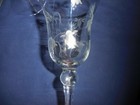 Lily of the Valley Wine Glasses by Colony 7 1/2" Cut Glass Ball Stem — photo 3