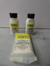 JR Watkins Aloe Green Tea 2 Travel Body Lotion 0.75 oz & 1 Body Soap Bar 1.25oz