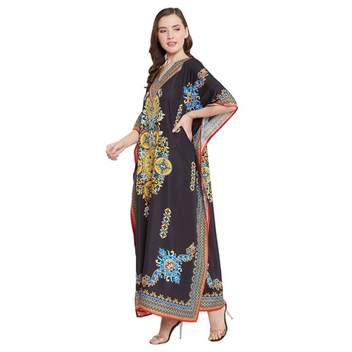 Abito maxi donna caftano lungo taglia taglie forti kimono boho caftano regalo di Natale - Foto 301 di 604