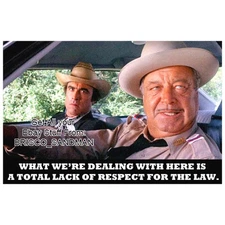 Fridge Fun Refrigerator Magnet SMOKEY & THE BANDIT "lack of respect for the law"
