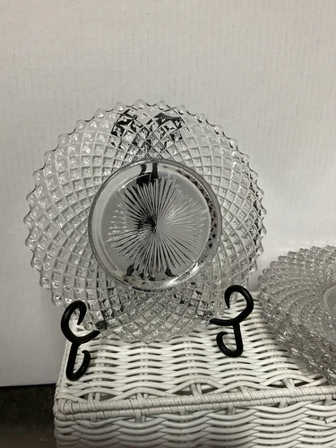 Westmoreland Depression Glass ENGLISH HOBNAIL Round Luncheon Plates