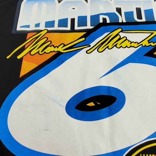 Vintage 90s Mark Martin #6 NASCAR Nextel Viagra Car Double Sided T Shirt Mens XL - Picture 7 of 8