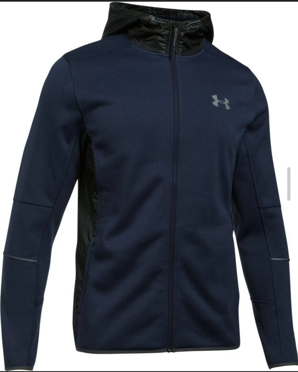 Under Armour Storm Swacket sz S Hoodie Jacket reflective 1280754 411 navy
