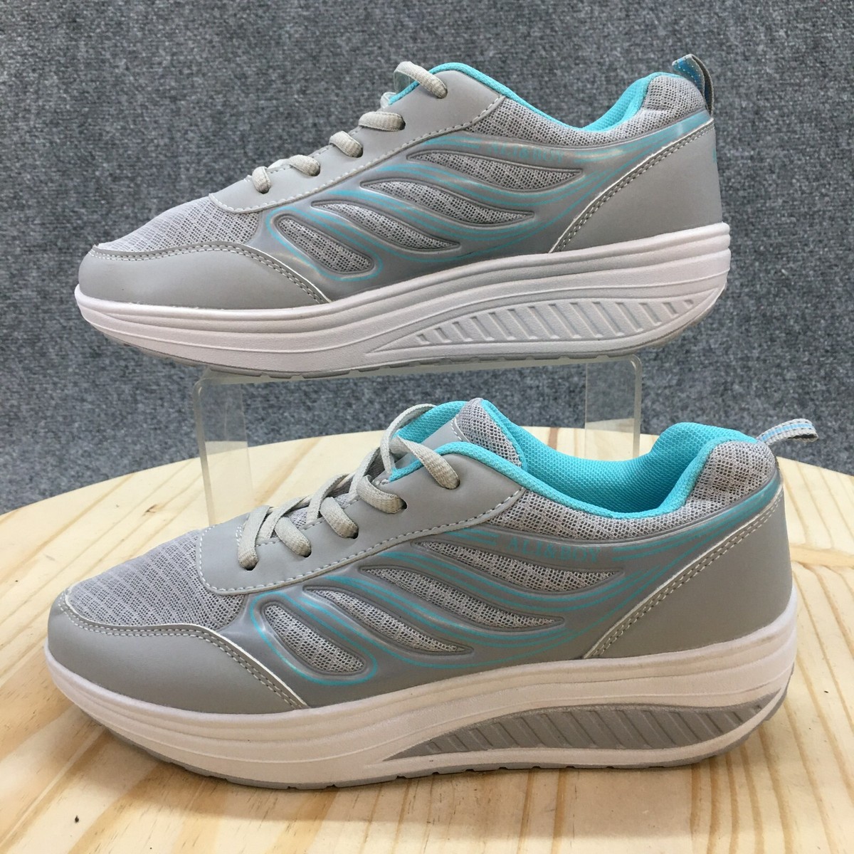 靴 Art.Y36924 SHOES (BALL) 40H Ali & Boy Shoes Womens 40 Running Sneakers Gray Mesh Round