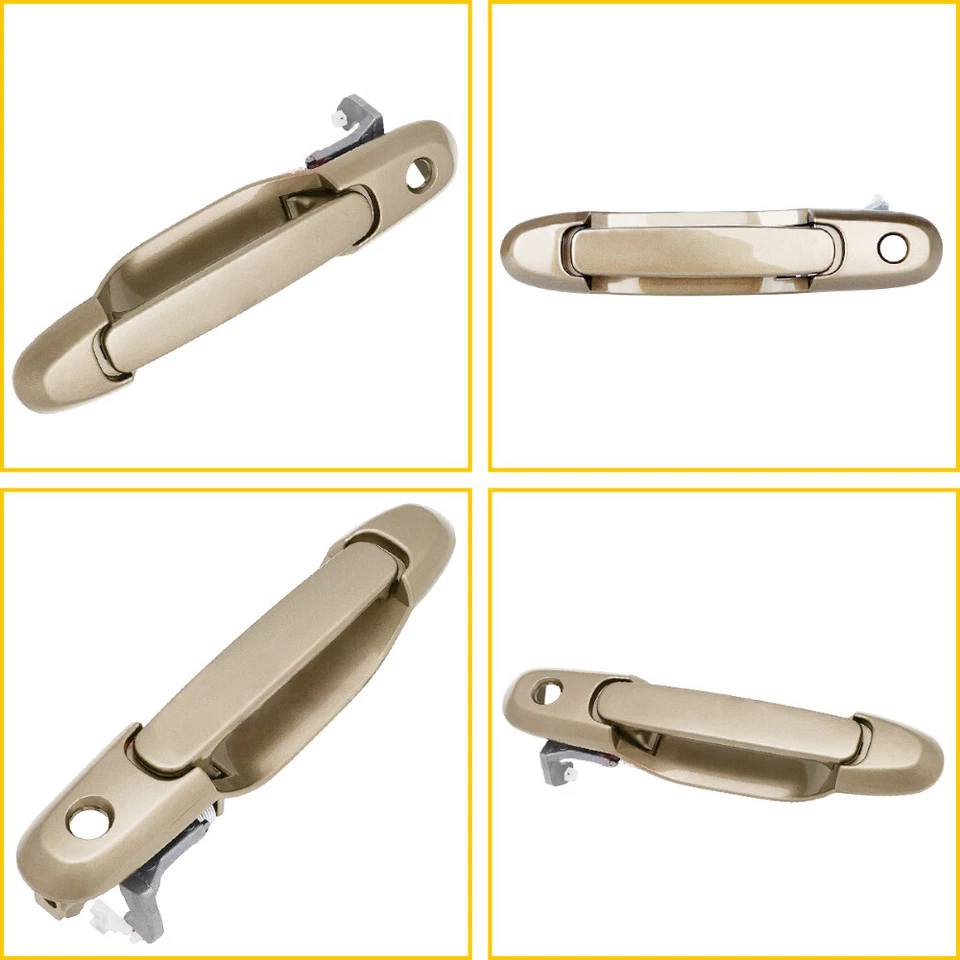 Manija de puerta para furgoneta Toyota Sienna 1998-2003 exterior delantera izquierda lado del conductor dorada Foto 4 de 4