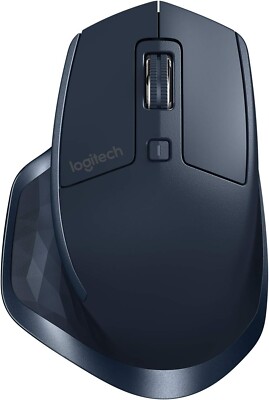 Logitech MX Master Wireless Mouse Computer Mouse w/ Dongle and USB cable Navy