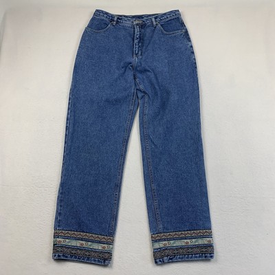 Vintage Northern Reflections Pants Women 11/12 31x31 Blue Denim 90 s Mom Jeans