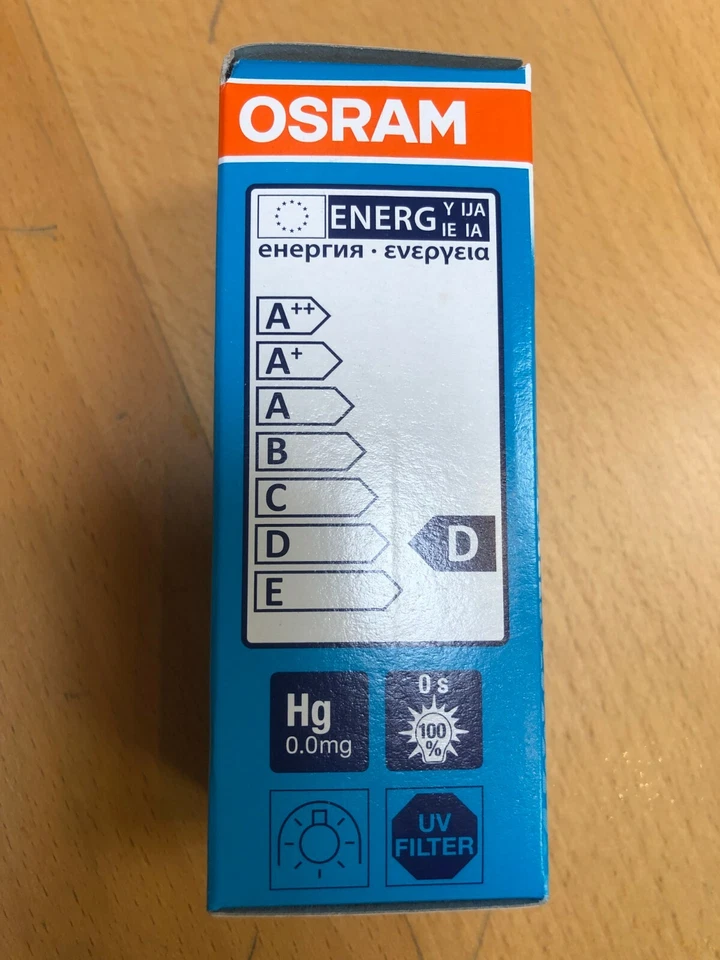 OSRAM Halolux Ceram Halogenlampe B15d 100W 230V klar 64496 KL  NEU & OVP! 64475 - Bild 2 von 2