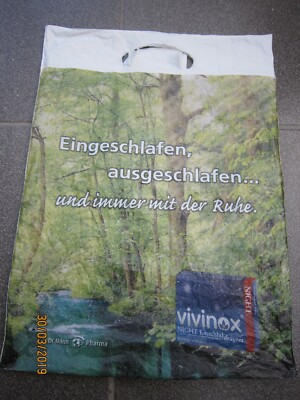 Plastiktüte Einkaufstüte Tragetasche ''Dr. Mann - Pharma'' - Werbung: vivinox