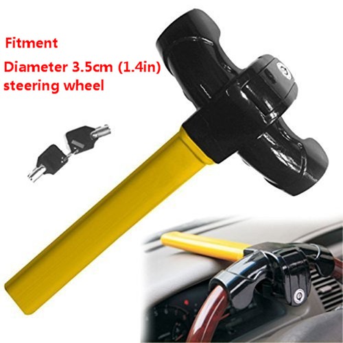 Car Steering Wheel Lock Key Crosskey Pickproof Anti Theft Device