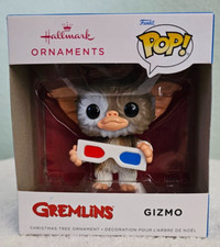 Hallmark Blue Box Christmas Tree Ornament Funko Pop! GREMLINS GIZMO - NEW