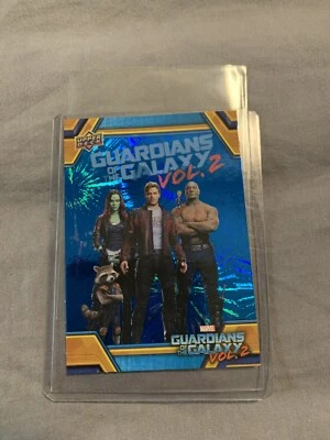 2017 Upper Deck Guardians Of The Galaxy GOTG Blue Foil Walmart #48 Star Lord !!! - Photo 1/4