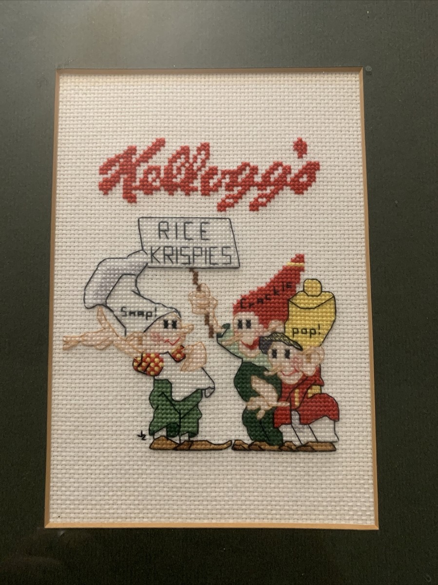 Kellogg's Rice Krispies Vintage Cross Stich Framed Rare 1980s | eBay