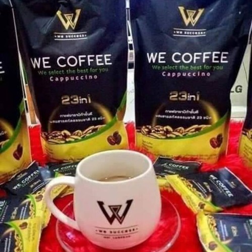 6X WE COFFEE Instant Herb Cappuccino Drink Mix Powder 23 In 1 No Trans Fat - Picture 8 of 10