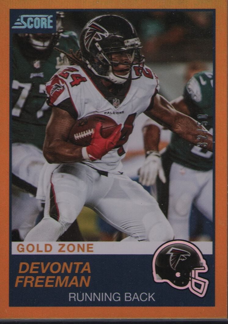 2019 Score - #246 Devonta Freeman Gold Zone 32/50