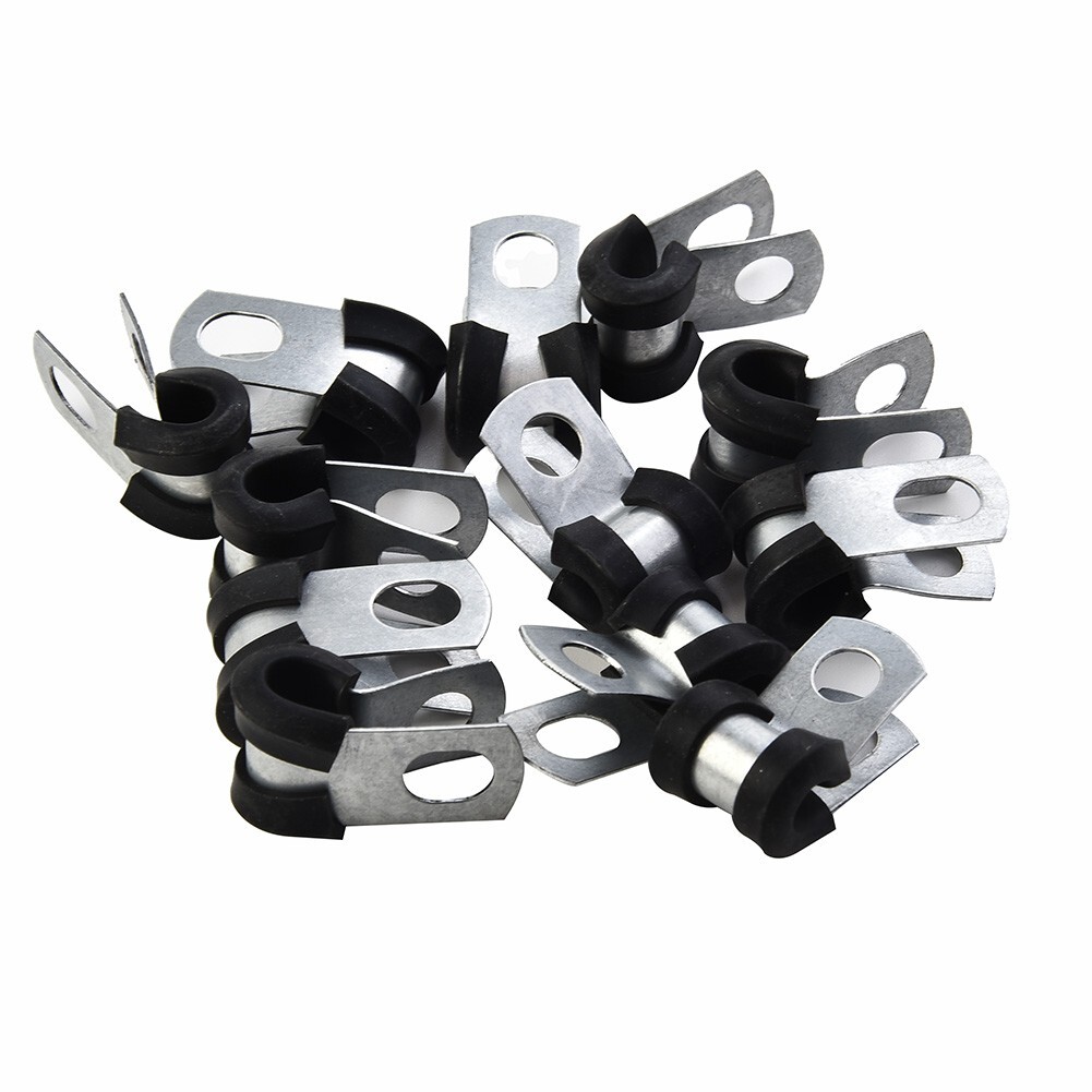 Secure Attachment Brake Pipe Clips with Reinforced Mounting Holes 12PCS
