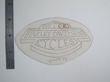 vtg 1960s 1970s Tattoo Flash acetate stencil Extrude Logo signed HAR3