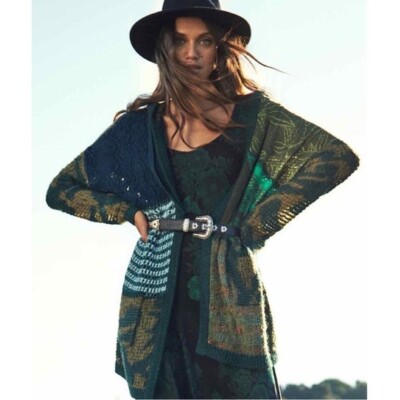 Desigual Patch Hooded Constanza Cardigan
