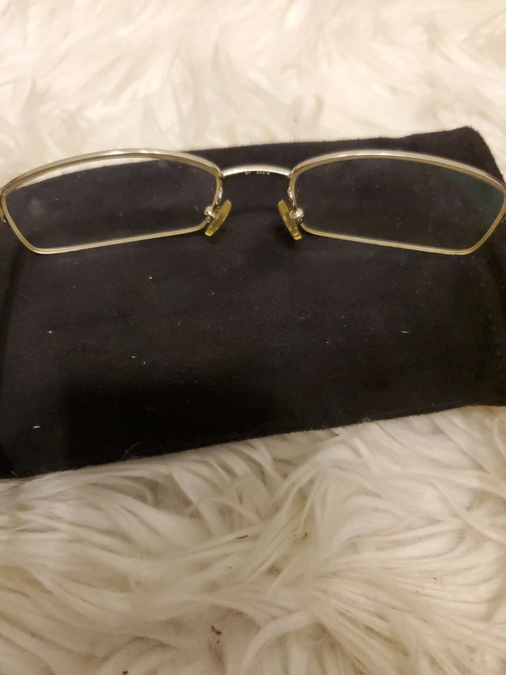 Marc Jacobs Diseñador Monturas de Gafas Gafas Metal, Fondo Invisible Brazos Blancos Foto 3 de 4