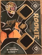 2007-08 SPx Rookie Jersey Tobias Stephan #188 Dallas Stars #’d 1225/1599