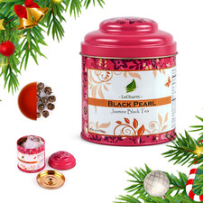 US Stock Loose Leaf Black Jasmine Pearl Tea Preium Quality Hot Flower Tea Aroma