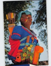 Postcard Tecumseh USS Delaware Figurehead Bronze Replica US Naval Academy USA