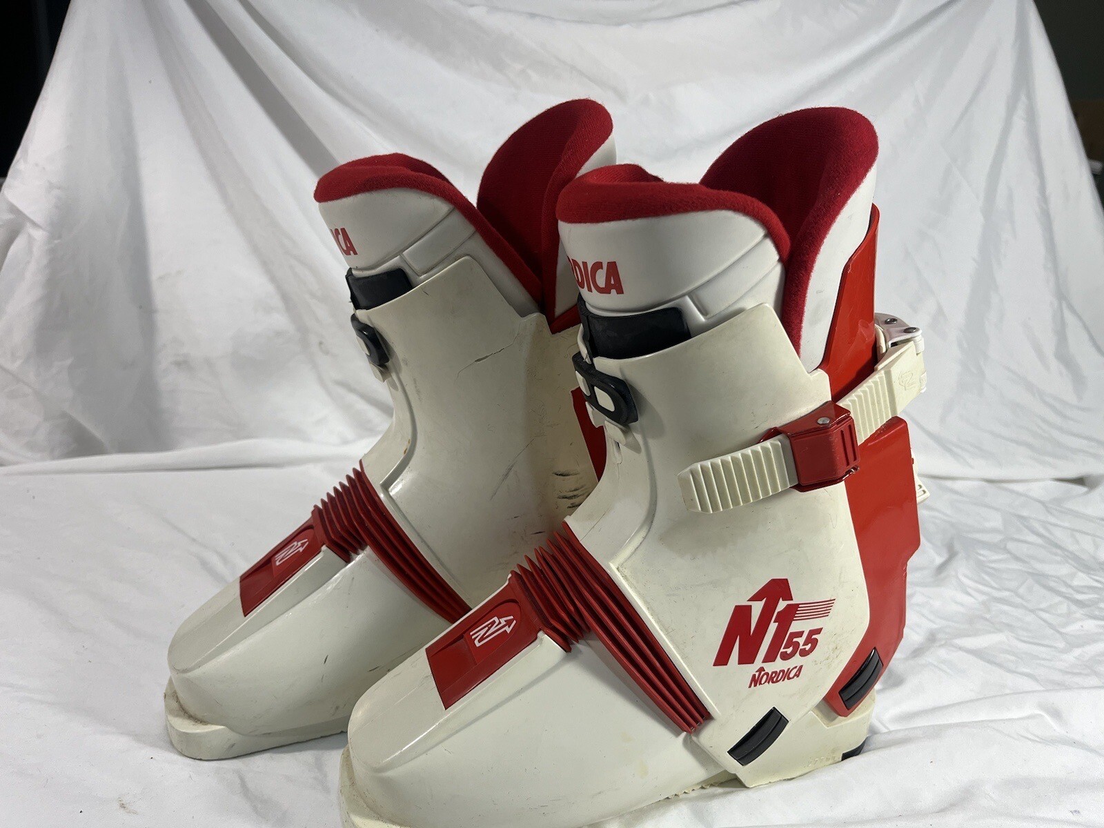 SALOMON NORDICA N155 stivali da sci unisex vintage ingresso posteriore taglia 23 5. LEGGERE DESC!!!!