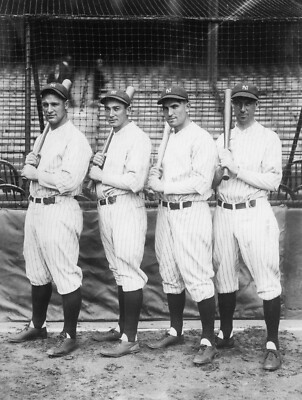 Lou Gehrig Tony Lazzeri Mark Koenig and Joe Dugan 8x10 Photo MLB Baseball Print