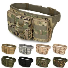 Tactical Waist Pack Outdoor Military Camping Hiking Waist Water Bottle Belt Bags