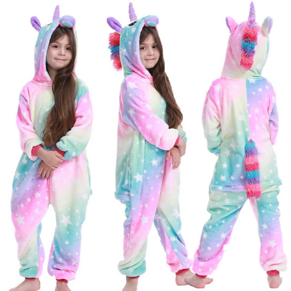 Pijama de unicornio de una sola pieza para dormir para y niños 2023 | eBay