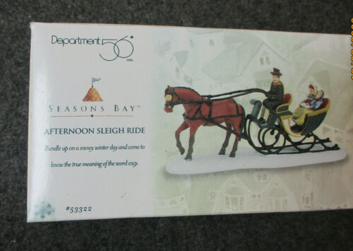 Dept 56  SEASONS BAY Afternoon Sleigh Ride - Picture 1 of 2