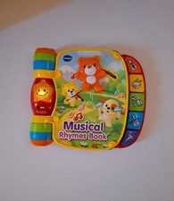 VTECH Musical Rhymes Book Red  Yellow Baby Toddler Learning Toy Tested  Works