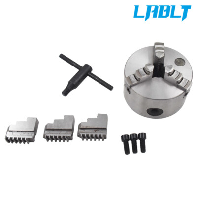 LABLT K11-100 3-Jaw 4'' Self Centering Lathe Chuck For Drilling Milling Machine