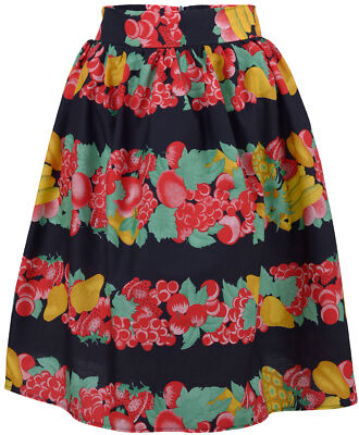 Küstenluder «SPRING FRUITS» Tropical Pineapple Swing Skirt Rock Rockabilly