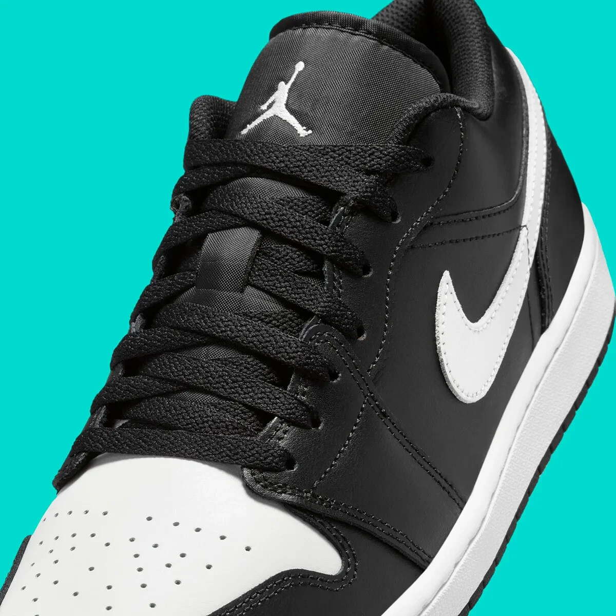 Nike Air Jordan 1 Low Shoes Black Summit White 553558-043