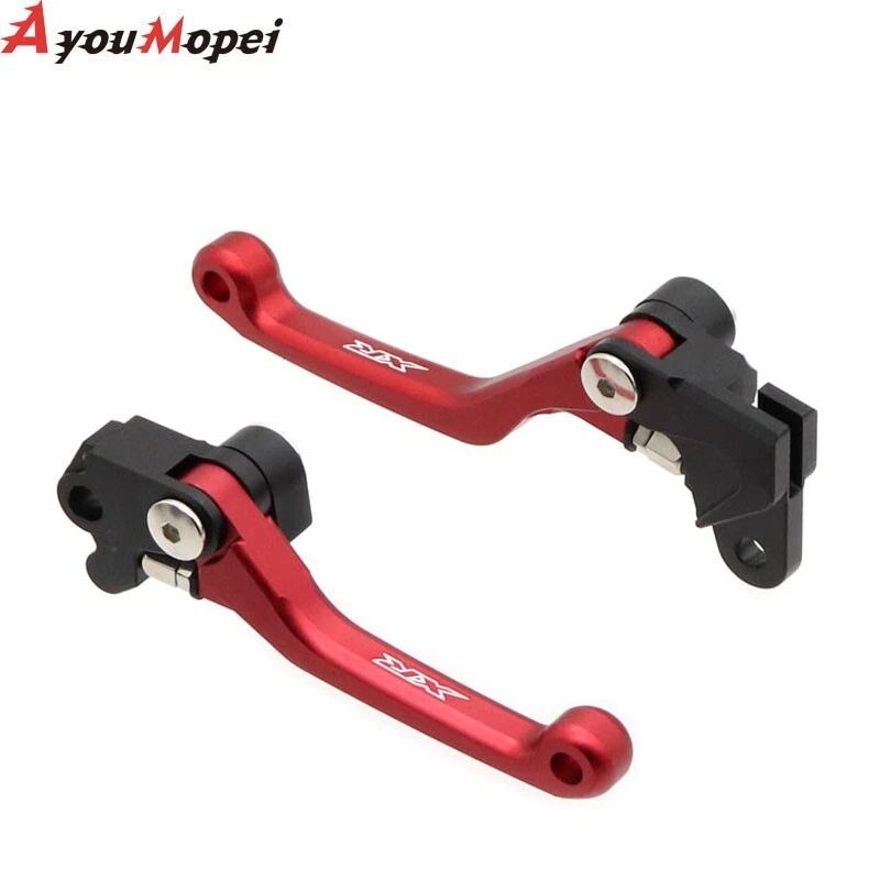 Palancas de embrague de freno pivote XR rojo XR 250 XR 400 para HONDA XR250 XR400 XR 250/400 Foto 4 de 4