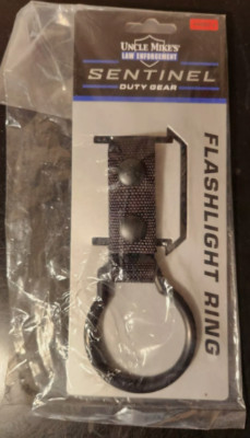 Uncle Mikes Sentinel Flashlight Holder Black Web Md: 8906-3 Law Enforcement Gear