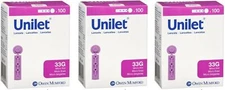 Unilet Lancets Micro Thin 33 G 100ct (3 Pack)