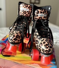 Impala Quad Skates in Leopard Print