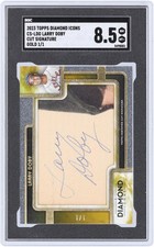 Larry Doby Indians Signed 2023 Topps Diamond Icons #CS-LDO #1/1 SGC 8.5 Card