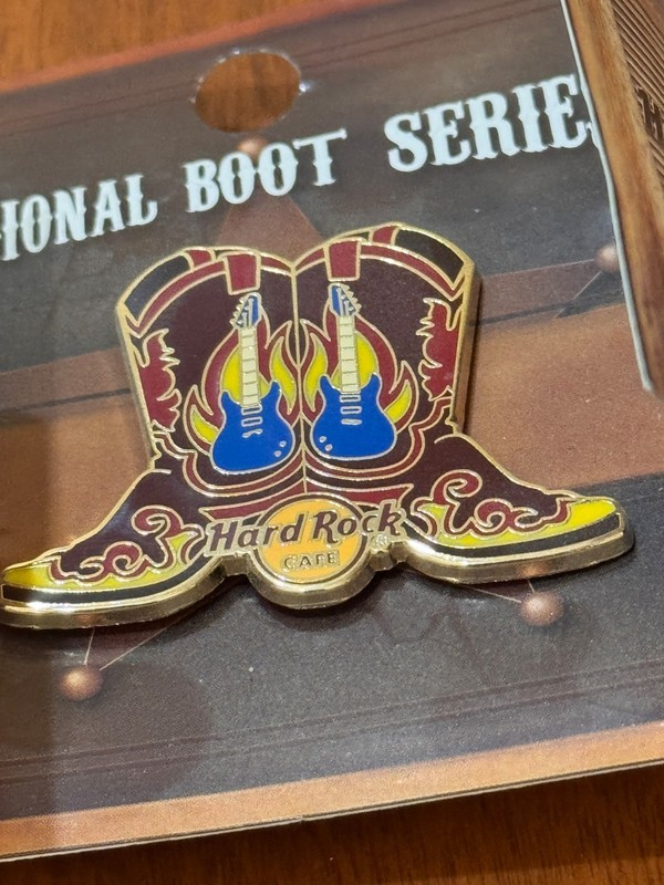 Hard Rock Cafe, Regional Boot Series Pin, New