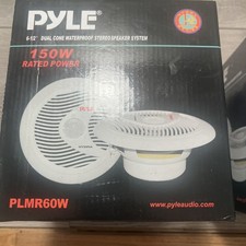 Pyle PLMR60W 6.5" Marine Waterproof Speakers 150W White - New Open Box Pair