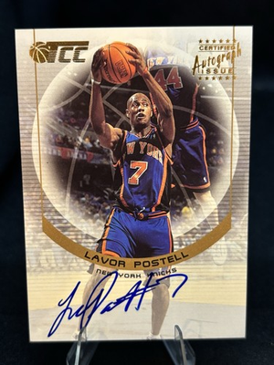 #ad 2001 02 Topps Champions and Contenders TCC Auto Lavor Postell #CCA LP Knicks $5.00