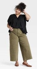 Ava & Viv Women’s Jeans Smart High Rise Wide Leg Relaxed Fit Denim Ankle 20