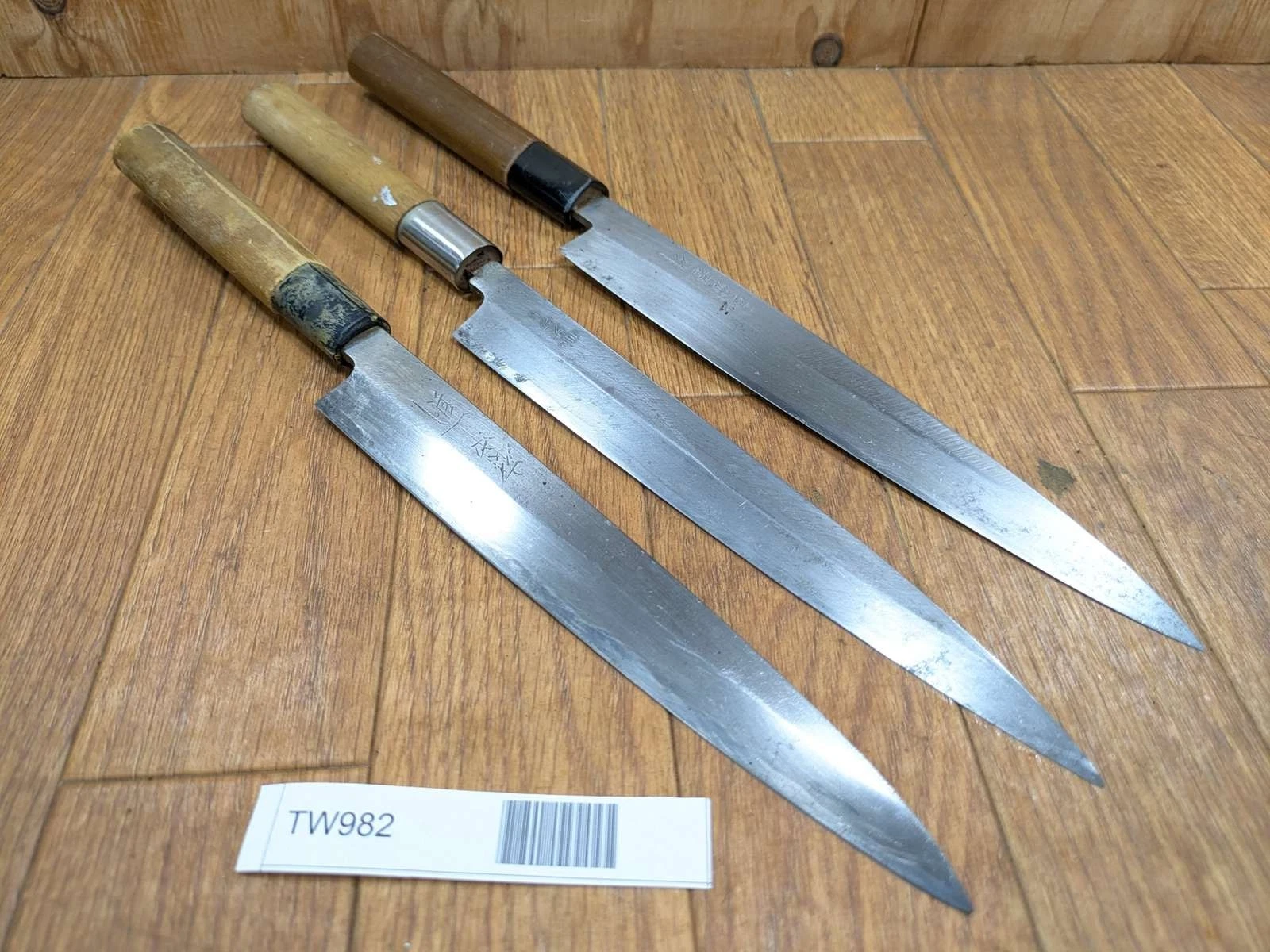 Japanese Chef's Kitchen Knife Set 3 Piece YANAGIBA from Japan TW982